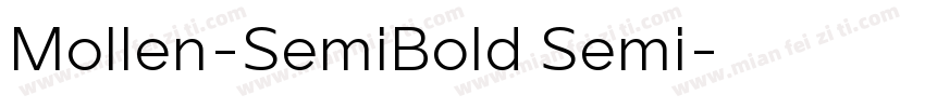 Mollen-SemiBold Semi字体转换